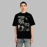 Cowboy Anime Bebop Graphic Tee, Unisex Vintage Y2K Oversized Graphic T-Shirt, Streetwear Grunge Style, Retro Aesthetic Design L/Black