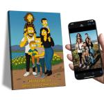 Custom Anime Portrait Canvas Print–(11x14Inch) Personalized Cartoon Portrait from Photo, Unique Gift, Wrapped Canvas Wall Art-VERTICAL