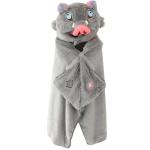 Anime Wearable Blanket Cloak Hoodie Cosplay Costume Hooded Cloaks Cape Soft Shawl Wrap Nap 58.2 x 41.3 in (GreyHUI-A, One Size)