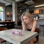 CLQLC Anime Cat Case for iPhone 17 Pro,Phone Holder Stand with Makeup Mirror, Kawaii Phone Cases, Cool Unique Protective Cover for Women