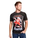 Trigun Stampede VASH Humanoid Typhoon Men's Black Mineral Wash Oversized Crew Neck Short Sleeve T-Shirt-Large