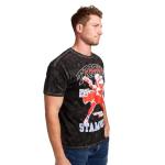 Trigun Stampede VASH Humanoid Typhoon Men's Black Mineral Wash Oversized Crew Neck Short Sleeve T-Shirt-Large