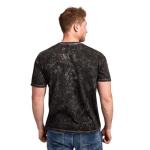 Trigun Stampede VASH Humanoid Typhoon Men's Black Mineral Wash Oversized Crew Neck Short Sleeve T-Shirt-Large