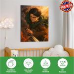 Attacck on Tittan Canvas Wall Art Decor by BCB Print | HD Printed & Wooden Framed Wall Art | Modern Wall Decor for Bedroom, Living Room, Office, Kids Room | Made in USA | 18"x24" Set of 1