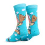 Odd Sox - One Piece Tony Tony Chopper Mens Crew Socks - Cute Anime Character Design - Straw Hat Pirate Manga Art - Unisex Large - Gift Socks