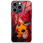 Makima and Pochita Anime Glass Case for iPhone 17 Pro Max, Aesthetics Manga Character Art, Durable Anti-Scratch & Drop Proof Superior Protective