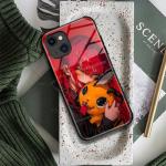 Makima and Pochita Anime Glass Case for iPhone 17 Pro Max, Aesthetics Manga Character Art, Durable Anti-Scratch & Drop Proof Superior Protective