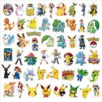 50pcs Cartoon Anime Stickers Mixed Pack,Anime Sticker for Teens Waterproof Stickers for Water Bottle Laptop Luggage Helmet Skateboard Guitar (CWJL-68)
