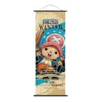 One Piece Anime Wall Scroll, Japanese Version Wanted Posters Collection, Decorative Art Print with Hanging Accessories, 27.5" L x 9.8" W (Tony Chopper)