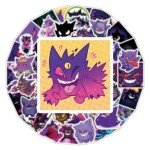 64 Gengar Anime Stickers - Waterproof Vinyl Set