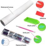 HONGJIE DIY 5D Diamond Art Painting Kit, Anime 20X16 inches Round Full Drill Crystal Rhinestone Embroidery Cross Stitch Arts Craft for Home Wall Decor