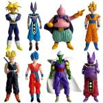Anime Super Hero Action Figures Set, Collectible Warrior Figurines, 7.8Inch Energy Style Character Models for Display, Party Favors & Gift Collection (8PCS)