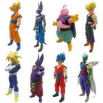 Anime Super Hero Action Figures Set, Collectible Warrior Figurines, 7.8Inch Energy Style Character Models for Display, Party Favors & Gift Collection (8PCS)