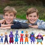 Anime Super Hero Action Figures Set, Collectible Warrior Figurines, 7.8Inch Energy Style Character Models for Display, Party Favors & Gift Collection (8PCS)