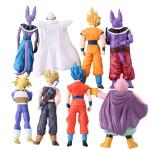 Anime Super Hero Action Figures Set, Collectible Warrior Figurines, 7.8Inch Energy Style Character Models for Display, Party Favors & Gift Collection (8PCS)