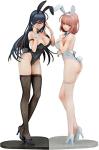 GOOD SMILE COMPANY Ikomochi Original Characters: Black Bunny Aoi and White Bunny Natsume 1:6 Scale PVC Figure Set