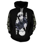 Gojo Satoru Hoodie Costume Cosplay Sweatshirt Sweater 3D Novelty Hooded Pullover for Men Women