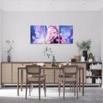 Erosebridal Anime Girl Canvas Wall Art 3 Pcs, Kawaii Japanese Anime Artwork Posters Cartoon Girl Painting Sci Fi Style Japanese Animation Framed Wall Decor For Kids Girls Teens Living Room 12"X 16"
