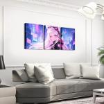 Erosebridal Anime Girl Canvas Wall Art 3 Pcs, Kawaii Japanese Anime Artwork Posters Cartoon Girl Painting Sci Fi Style Japanese Animation Framed Wall Decor For Kids Girls Teens Living Room 12"X 16"