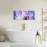 Erosebridal Anime Girl Canvas Wall Art 3 Pcs, Kawaii Japanese Anime Artwork Posters Cartoon Girl Painting Sci Fi Style Japanese Animation Framed Wall Decor For Kids Girls Teens Living Room 12"X 16"