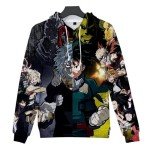 Boku No Hero Hoodie for Adults - Green Black