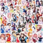 100Pcs Anime Girl Stickers for Water Bottles,Waterproof Kawaii Hot Girl Stickers for Teens,Vinyl Cartoon Sexy Lady Decals for Laptop Guitar Hydroflask Scrapbooking Journaling