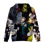 Boku No Hero Hoodie for Adults - Green Black