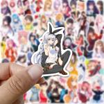 100Pcs Anime Girl Stickers for Water Bottles,Waterproof Kawaii Hot Girl Stickers for Teens,Vinyl Cartoon Sexy Lady Decals for Laptop Guitar Hydroflask Scrapbooking Journaling