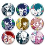 GO2COSY Set of 9 Cute Anime BLUE LOCK Lapel Pin Isagi Yoichi Brooch Pins Badges