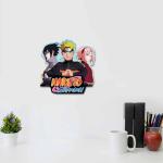 Open Road Brands Naruto Shippuden Wood Wall Decor - Anime Wall Art Featuring Naruto, Sakura and Sasuke