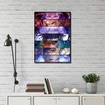 Yuji Gojo Anime Canvas Wall Art Print 16x24in