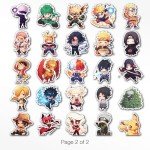50 Pcs Trendy Anime Sticker Pack for All