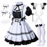Wannsee Anime French Maid Cosplay Costume Set