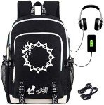 Luminous Seven Deadly Sins Anime Backpack with USB Port