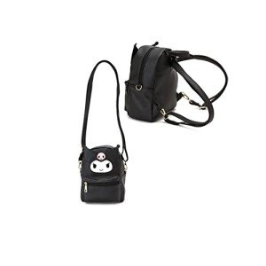Kawaii Anime Doll Mini Backpack - Black