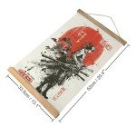 Anime Wall Art Scroll with Wooden Frame 13x20in