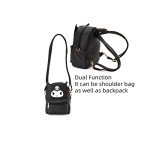 Kawaii Anime Doll Mini Backpack - Black