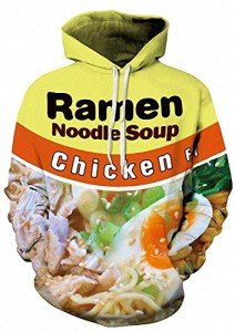 Cute 3D Ramen Chicken Noodle Hoodie X-Large