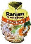 Cute 3D Ramen Chicken Noodle Hoodie X-Large