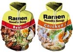 Cute 3D Ramen Chicken Noodle Hoodie X-Large