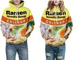 Cute 3D Ramen Chicken Noodle Hoodie X-Large