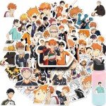 Haikyuu!! 52-Piece Cute Anime Sticker Set