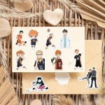 Haikyuu!! 52-Piece Cute Anime Sticker Set