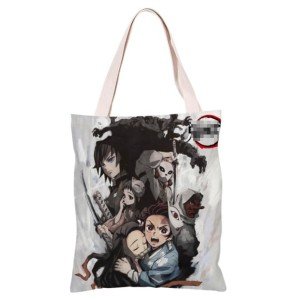 Fukujin Anime Zipper Tote Bag - Reusable