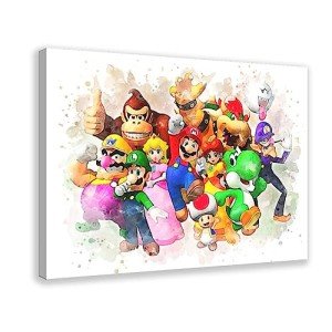 Mario Bros Anime Poster for Boys' Room 12x18