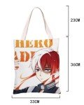 Fukujin Anime Zipper Tote Bag - Reusable