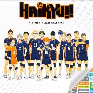 Deluxe Haikyu Wall Calendar 2025 with Stickers