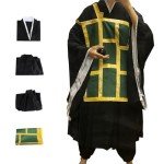 Geto Suguru Cosplay Kimono Outfit Set - Black