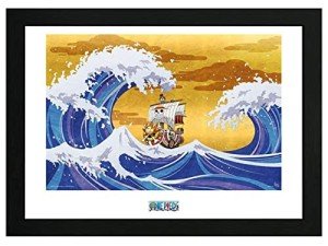 One Piece Thousand Sunny Framed Poster Print