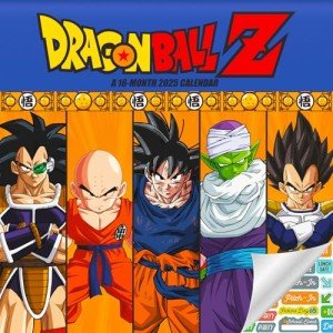 Dragon Ball Z Deluxe 2025 Wall Calendar Bundle
